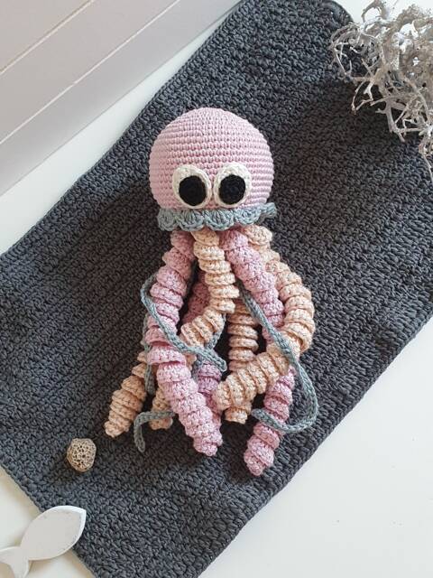 Crochet Octopus Toy Organic Cotton Amigurumi Animal - image 1