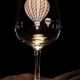 Hot Air Balloon Wine Glasses - Set Of 2 - thumbnail 2
