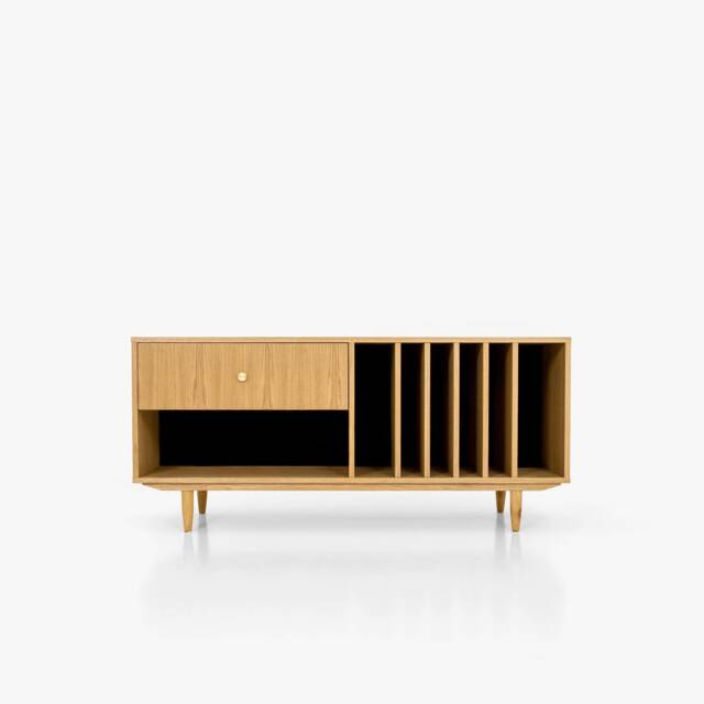 Mid-Century Sideboard, Dresser, Commode, Credenza Made Of Oak Vaneer - Livlo D-S12 - image 1