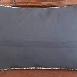 Vintage Kilim Pillow Cover - Handwoven Wool With Brocade Motif - thumbnail 4