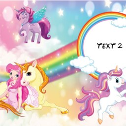 Personalised Unicorn Cushion Daughter/Granddaughter Pillow Personalise Cuddle Gift Card - thumbnail 3