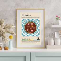 Feijoada Brazil Print, Brazilian Food, Brasil, Kitchen Print, Retro Poster, Wall Art, Restaurant South America, Cafe Decor - thumbnail 2