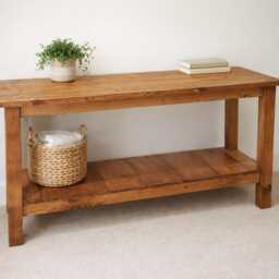 Solid Wood Shoe Rack, Hallway Bench Storage - thumbnail 3
