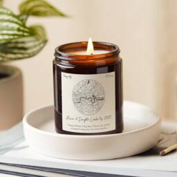 Mother's Day Gift Personalised Candle Bespoke Map - Gifts - thumbnail 1