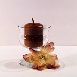 Dainty Glass Candle Holder With Votive - Smells Wonderful - Giftable - thumbnail 3