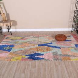 Pink Moroccan Rug, Boujaad 5x8 Ft - thumbnail 2