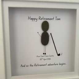 Male Retirement Gift, Personalised Gift For Him, Happy Retirement, Work Leaving Boss Golf Wall Decor - thumbnail 3
