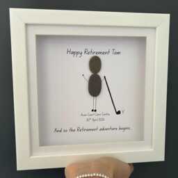 Male Retirement Gift, Personalised Gift For Him, Happy Retirement, Work Leaving Boss Golf Wall Decor - thumbnail 2