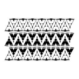 Teepee Wall Decal, Decor, Stickers, Indian Room Tribal Modern Nursery Kids Decals - thumbnail 3