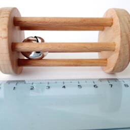 Montessori Cylinder With Bell Rattle, Gift For Kids - thumbnail 4