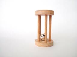Montessori Cylinder With Bell Rattle, Gift For Kids
