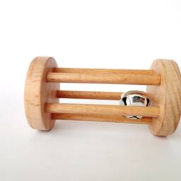 Montessori Cylinder With Bell Rattle, Gift For Kids - thumbnail 3