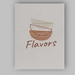 Minimalist Rustic Kitchen Bowls Abstract Illustration Canvas Wall Art Print Decor Picture Ready To Hang - thumbnail 1