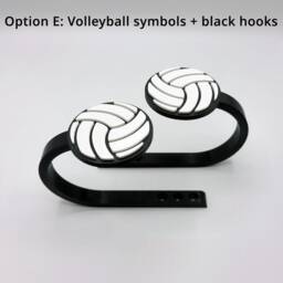 Replaceable Volleyball Curtain Holdbacks/Tiebacks 3D Printed Plastic - Set Of Left & Right - thumbnail 4