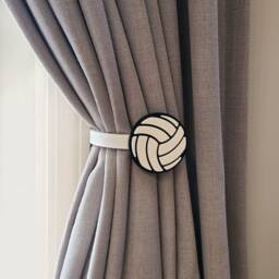 Replaceable Volleyball Curtain Holdbacks/Tiebacks 3D Printed Plastic - Set Of Left & Right - thumbnail 2