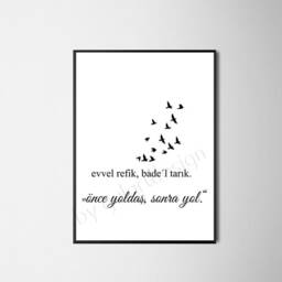 Mevlana Quotes Poster, Islamic Wall Art, Turkish Quotes, Decoration - thumbnail 2
