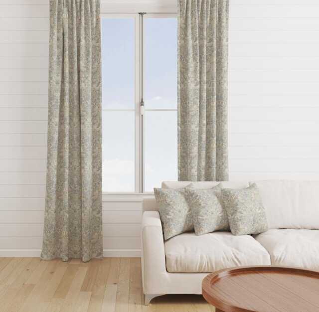 Custom Made William Morris Strawberry Thief Natural Blackout/Lining Curtains Pinch /Triple/Double Pleat - image 1