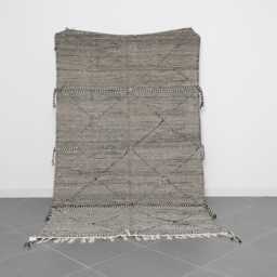 Handmade Wool Berber Rug Diamond Moroccan Flatweave - 8, 2x4, 7 Ft - thumbnail 1
