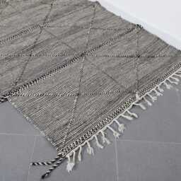 Handmade Wool Berber Rug Diamond Moroccan Flatweave - 8, 2x4, 7 Ft - thumbnail 4