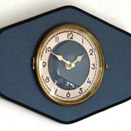 Mid Century Style Wall Clock - New 29cm Formica Handmade Blue Shabby Chic Vintage French Gift Off The Clocks - thumbnail 2