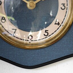 Mid Century Style Wall Clock - New 29cm Formica Handmade Blue Shabby Chic Vintage French Gift Off The Clocks - thumbnail 4