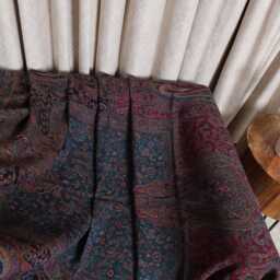 Luxury Boiled Pure Merino Wool Reversible Sofa Or Bed Throws For Ultimate Comfort & Style - Classic Indian Paisley in Multicolour - thumbnail 3