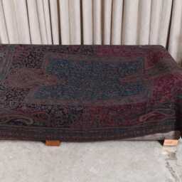 Luxury Boiled Pure Merino Wool Reversible Sofa Or Bed Throws For Ultimate Comfort & Style - Classic Indian Paisley in Multicolour - thumbnail 2