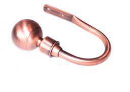 Brushed Burnished Bronze Copper Metal Ball Curtain Tiebacks Hold Backs 1 Pair Hd