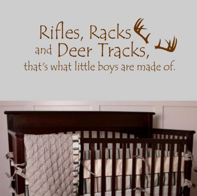 Wall Decals Rifles & Racks Nursery Teen Bedroom Decor Hunting Boys Room Decor - image 1