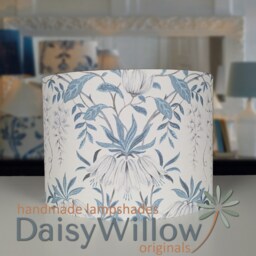 Lampshades in Laura Ashley Parterre Off White Seaspray Fabric Handmade Various Sizes Free Delivery - thumbnail 4