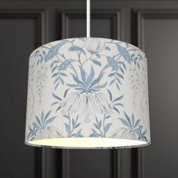 Lampshades in Laura Ashley Parterre Off White Seaspray Fabric Handmade Various Sizes Free Delivery - thumbnail 3