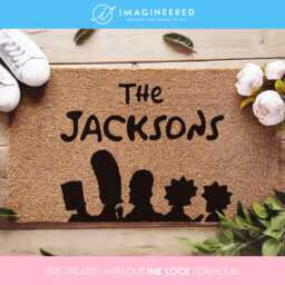 Personalized Housewarming Gift - Family Surname Doormat Custom Mat The Simpsons Realtor - thumbnail 1