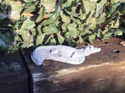 stone Garden Crocodile Ornament Reptile Pond Wildlife - thumbnail 1