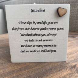 Personalised Candle in Memory Of A Grandma Or Any Loved One Mum Dad Grandad Husband Wife Etc Bereavement Sympathy Name - thumbnail 3