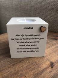 Personalised Candle in Memory Of A Grandma Or Any Loved One Mum Dad Grandad Husband Wife Etc Bereavement Sympathy Name