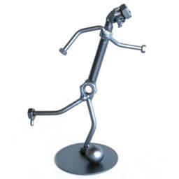 Soccer Player Gift Nuts & Bolts Metal Sculpture, Football Coach Appreciation Gift, Retirement Gift, End Of Season Trophie Award - thumbnail 4