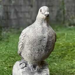 Stone Dove Statue Concrete Bird Sculpture Garden Pigeon Figurine Cement Animal Ornament Outdoor Dove Lover Gift Yard Art - thumbnail 2