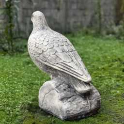 Stone Dove Statue Concrete Bird Sculpture Garden Pigeon Figurine Cement Animal Ornament Outdoor Dove Lover Gift Yard Art - thumbnail 3