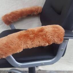 Wheel Chair Sheepskin Arm Rest Covers Made By Me in The UK - thumbnail 2
