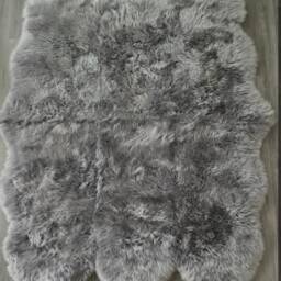 Large Ivory, Sheepskin Rug , Six Skin Sheepskin Rug, Neutral Genuine Sheepskin, Fluffy Xl Interior Accessories - thumbnail 2