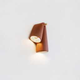 Handmade Ceramic Wall Light, Minimalist Sconce, Terracotta Clay Lamp, Contemporary Design, Unique Sculptural Lighting - thumbnail 2