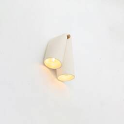 Handmade Ceramic Wall Light, Minimalist Sconce, Terracotta Clay Lamp, Contemporary Design, Unique Sculptural Lighting - thumbnail 4