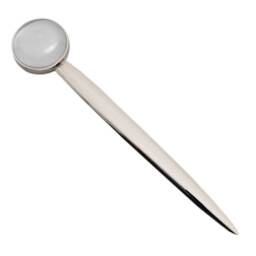 Encapsulated Salt 8Th Anniversary Letter Opener With Personalised Engraved Message On Back - thumbnail 2