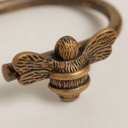 Brass Bee Curtain Holdbacks - Gold Bumblebee Tie Backs - thumbnail 4