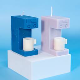 Coffee Maker Soy Wax Candle, Handmade Novelty Gift - thumbnail 2