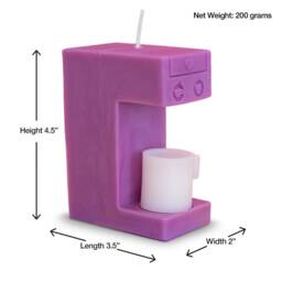 Coffee Maker Soy Wax Candle, Handmade Novelty Gift - thumbnail 4