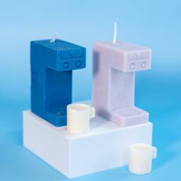 Coffee Maker Soy Wax Candle, Handmade Novelty Gift - thumbnail 3
