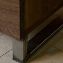Konk ??? Waldon Cabinet Bespoke Sizes Available Mid Century Solid Walnut Sideboard, Modern Tv Stand With Cupboard - thumbnail 4