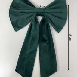 Luxury Handmade Green Velvet Christmas Tree Bow Collection - thumbnail 3