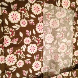 Pink & Brown Flower Pillow Case - thumbnail 2